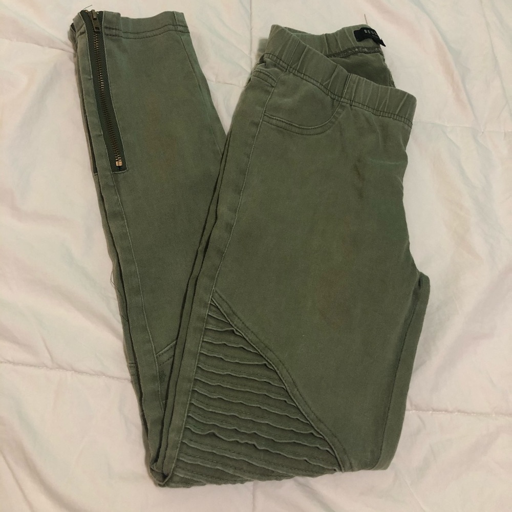 green jeggings